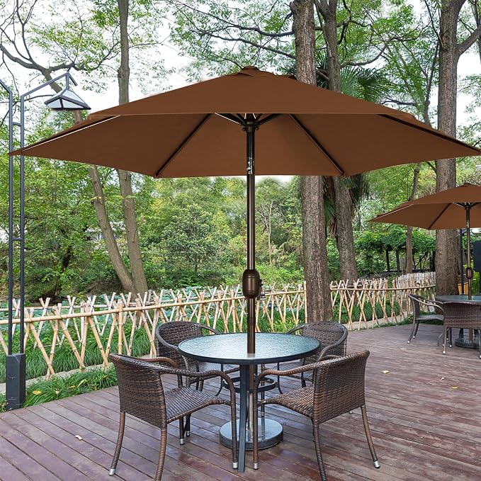 Blissun 7.5 ft Patio Umbrella, Yard Umbrella, Outdoor Market Umbrella - Image 6