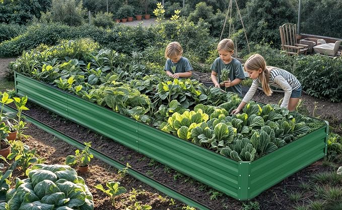 YITAHOME 144x48x12 in Galvanized Raised Garden Bed Kit, Large Metal Planter Box - Image 3