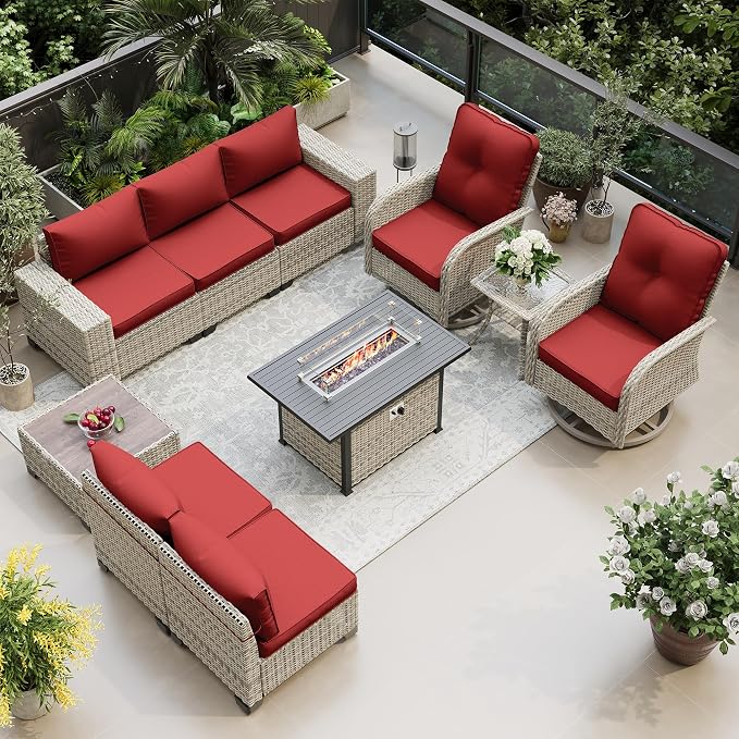 10-Piece Outdoor Patio Furniture Set by MuphyersPatioFurniture