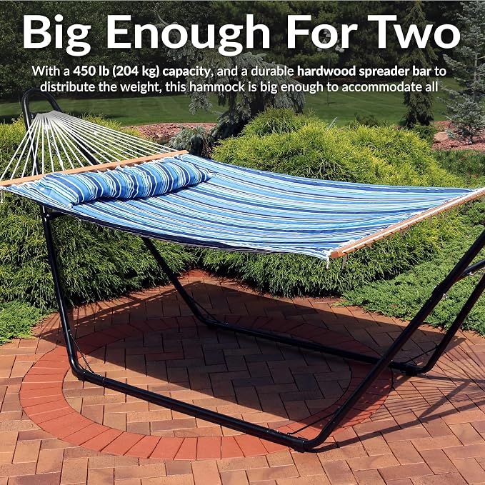 Sunnydaze Quilted Outdoor Hammock - Image 6