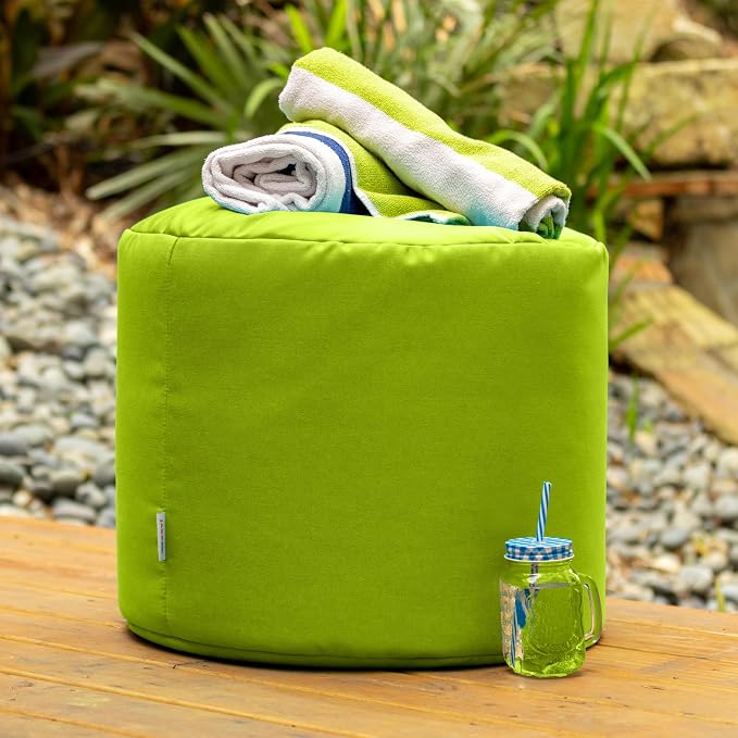 Jaxx Spring Indoor/Outdoor Bean Bag Pouf Ottoman - Image 3