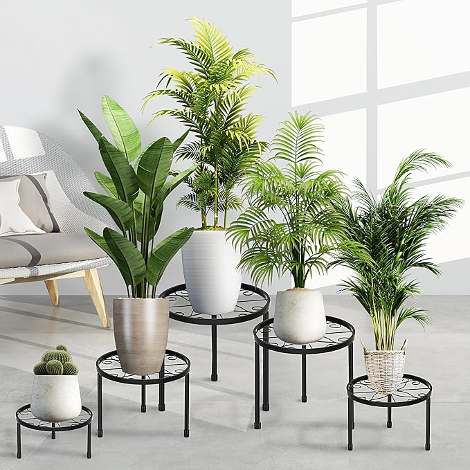 CADANI 5 Pack Metal Plant Stands - Image 5
