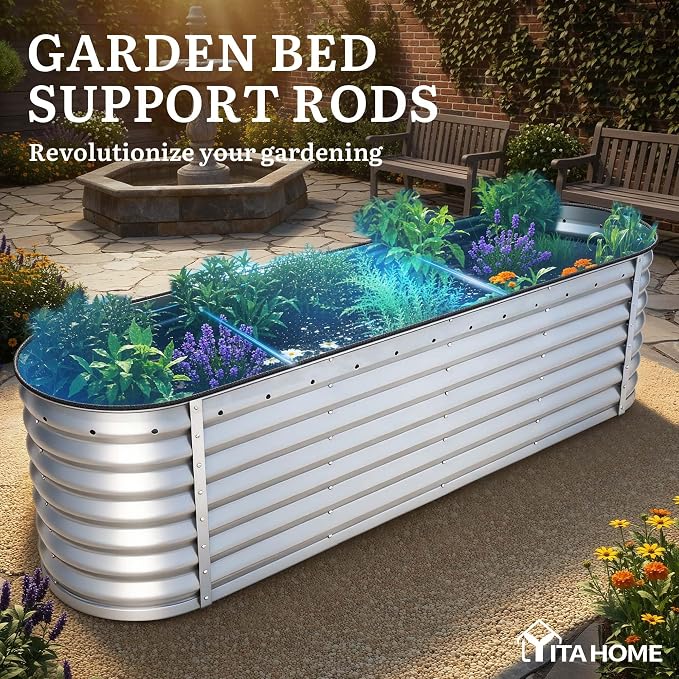 YITAHOME 24" Tall 9 in 1 Large Raised Garden Bed Kit, Outdoor Above Ground - Image 7