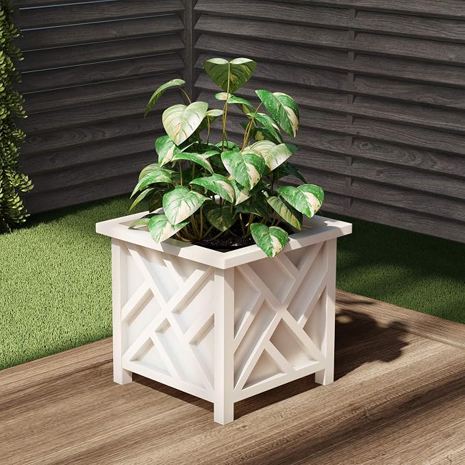 Lattice Design Outdoor Planter Box - Image 7