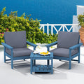 SERWALL HDPE Patio Sofa Set, 3-piece Sectional Outdoor Furniture Set, All by SERWALL
