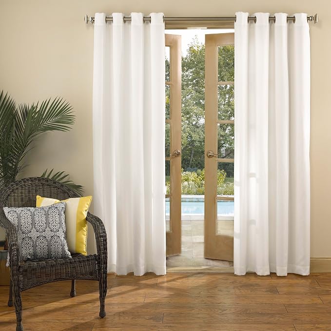 Sun Zero Marina Indoor/Outdoor UV Protectant Energy Efficient Grommet Curtain - Image 5