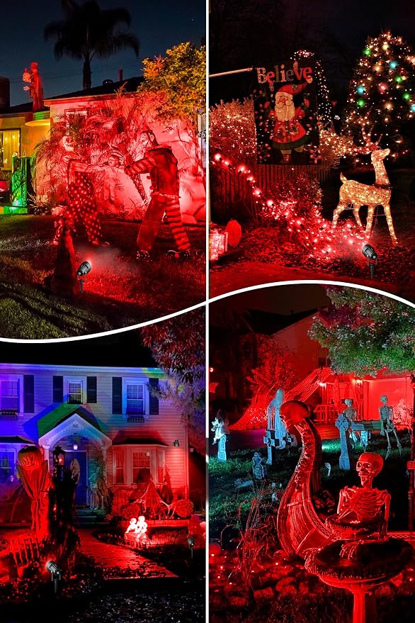 T-SUN Red Spotlight Outdoor, Waterproof LED Landscape Lighting - Image 8