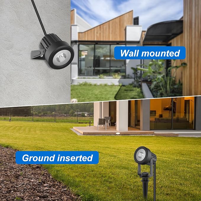 Solar Spot Lights Outdoor, Landscape Spotlights IP65 Waterproof 9.8ft Cable - Image 6