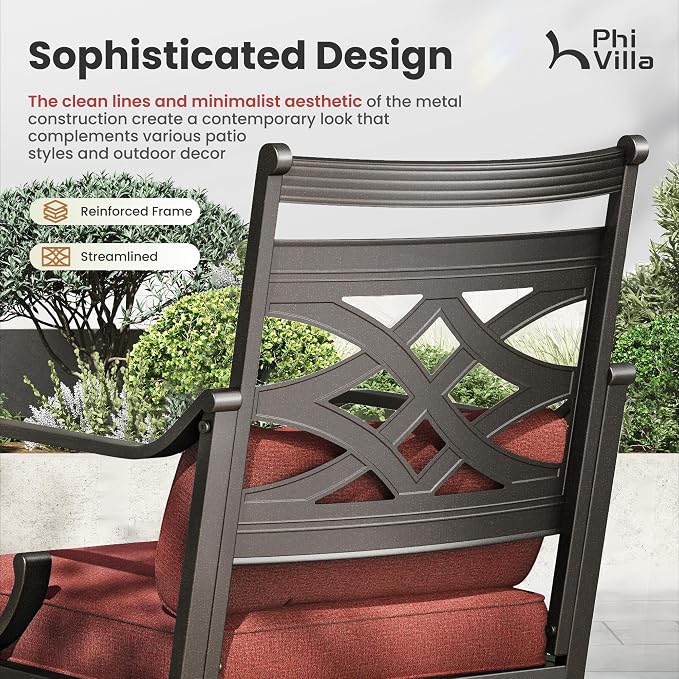 PHI VILLA 9 Pieces Outdoor Dining Set - Image 3