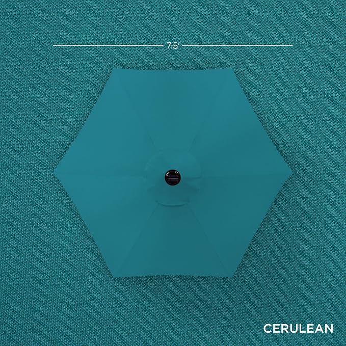 Best Choice Products 7.5ft Outdoor Solar Market Table Patio Umbrella - Image 4