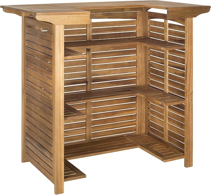 Safavieh Outdoor Collection Monterey Teak Bar Table - Image 9
