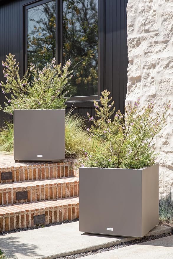 Veradek Block Series Cube Plastic Planter - Image 7
