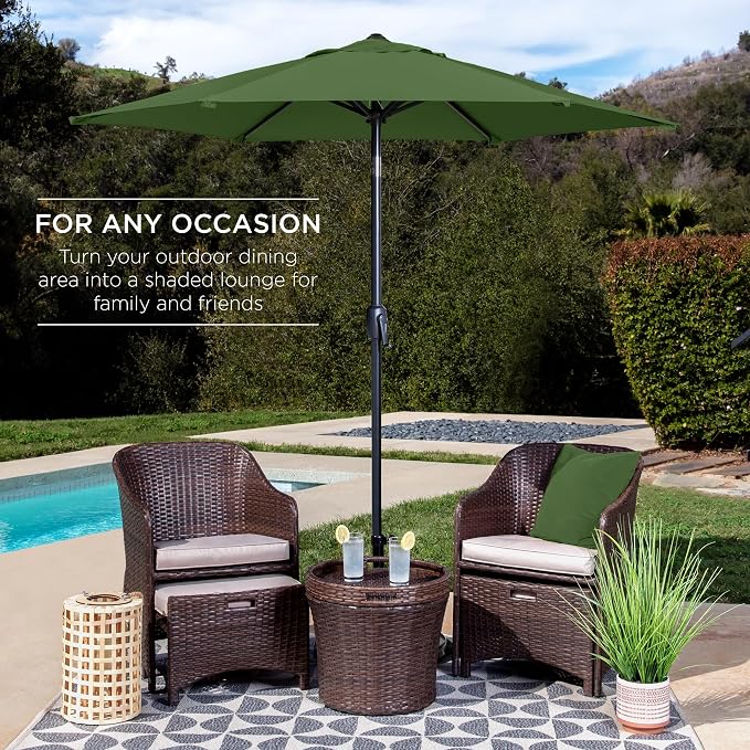 Best Choice Products 7.5ft Heavy-Duty Round Outdoor Market Table Patio Umbrella - Image 3
