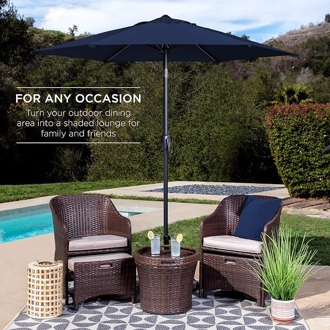Best Choice Products 7.5ft Heavy-Duty Round Outdoor Market Table Patio Umbrella - Image 3