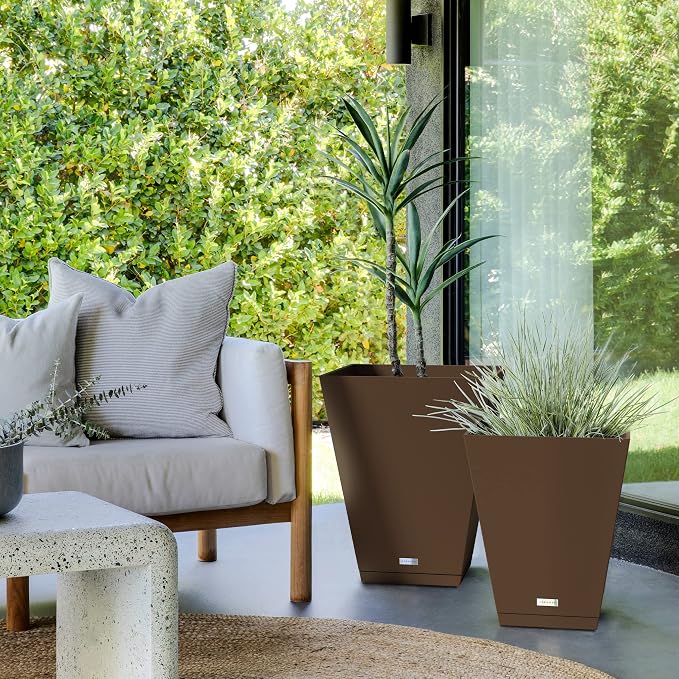 Veradek Nobleton Indoor/Outdoor Wide Square Planter - Image 5