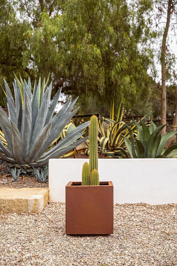 Veradek Corten Steel Series Cube Planter - Image 8