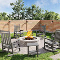GarveeLife Poly Lumber Rocking Chair Outdoor Set of 4 by GarveeLife