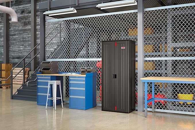Suncast 19 Cubic Ft. Heavy-Duty Resin Cabinet - Image 2