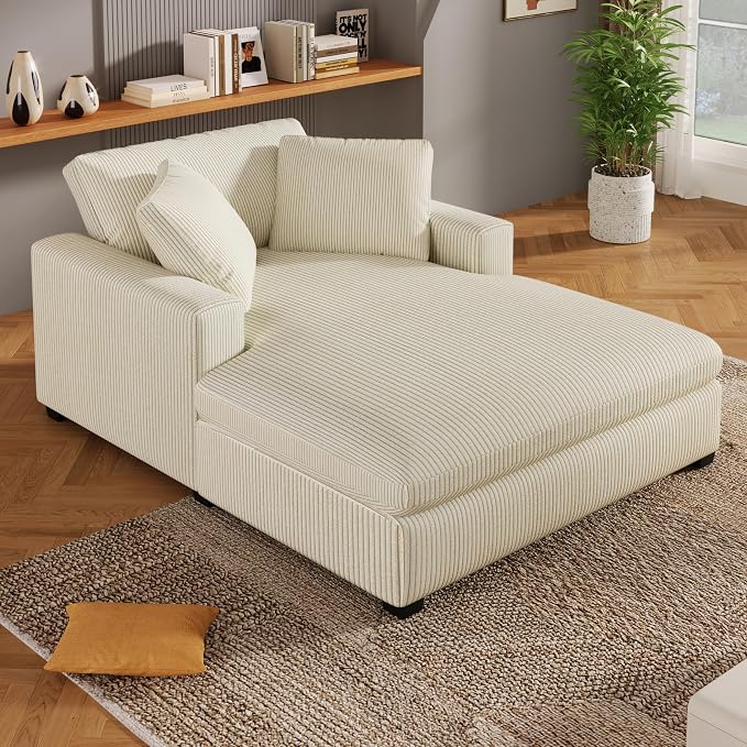 Christopher Knight Home Larrz Oversized Chaise Lounge Chair Indoor, Corduroy by ChristopherKnightHome