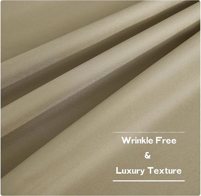 NICETOWN Canvas Patio Curtains for Outdoor Waterproof 2 Panels, Home Fashion - Image 7