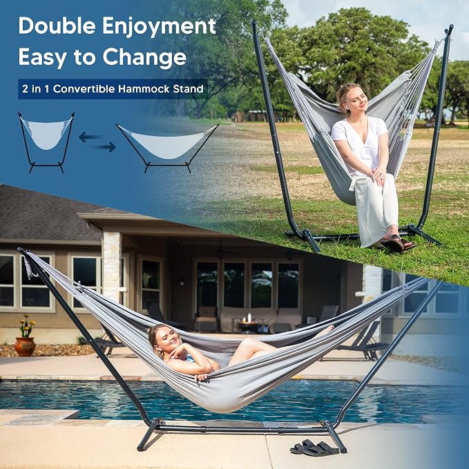 SUNCREAT 2-in-1 Convertible Extra Large Hammocks - Image 2