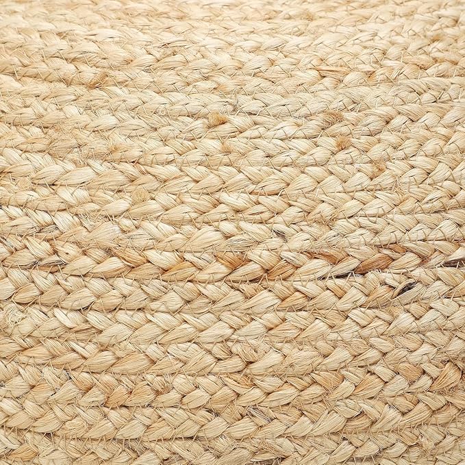 REDEARTH · Jute Circular Pouf Ottoman - Image 6
