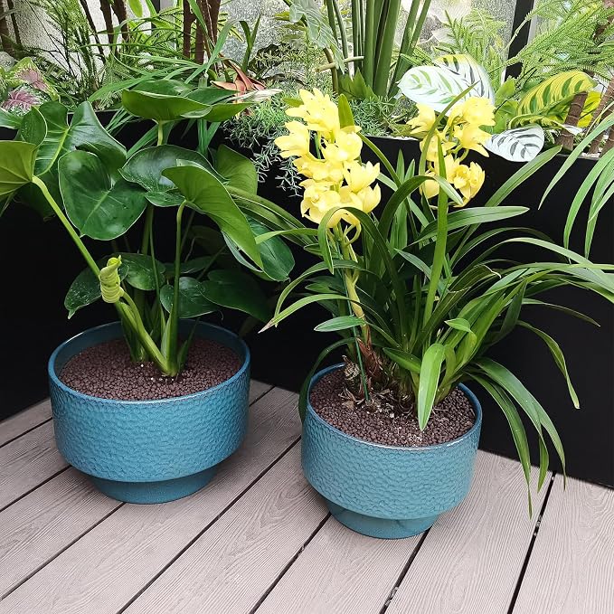 Ceramic Planters 13 Inch, Honeycomb Ceramic Pots - Image 6