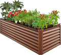 Best Choice Products 8x4x2ft Outdoor Metal Raised Garden Bed, Deep Root Planter by BestChoiceProducts