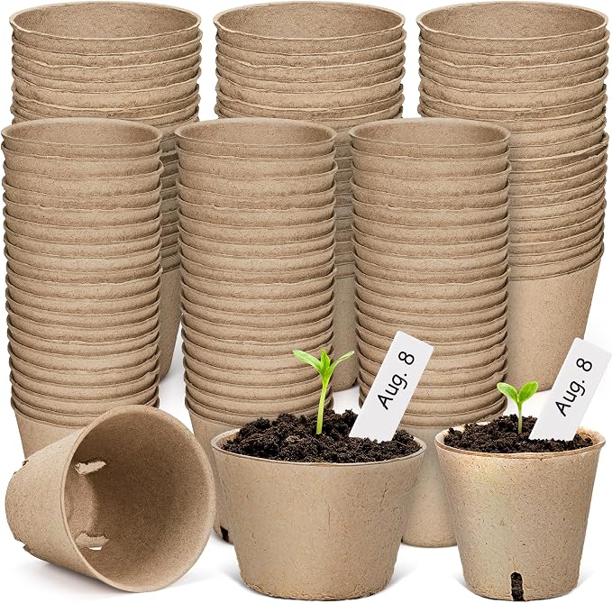 homenote Peat Pots, 3.15/4 Inch 120 Pcs Seed Starting Pots - Image 9