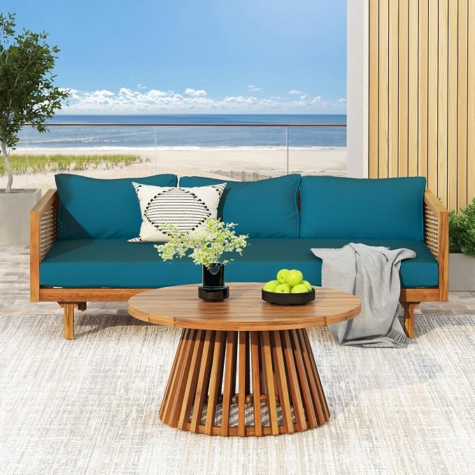 Christopher Knight Home Claremont Patio Sofa and Coffee Table Set, 2 Piece - Image 5