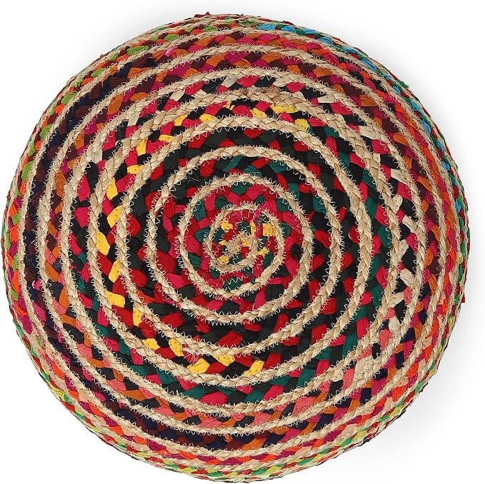 REDEARTH · Round Pouf Ottoman - Image 6