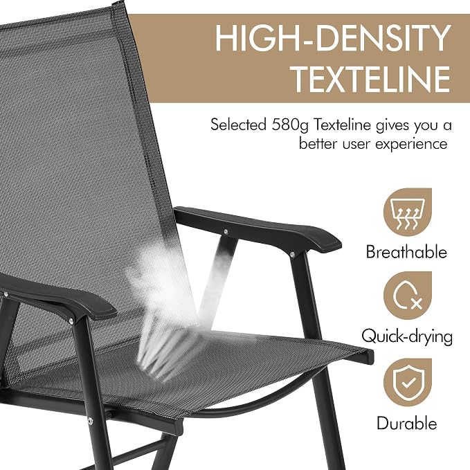 Yaheetech Patio Dining Chairs Set of 2 - Image 7