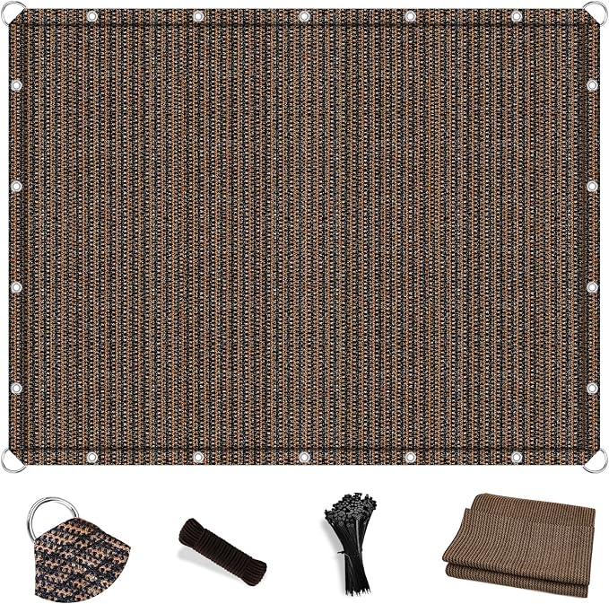 Artpuch Sun Shade Cloth with Grommets & D-Rings, 90% UV Protection Shade Cover by Artpuch