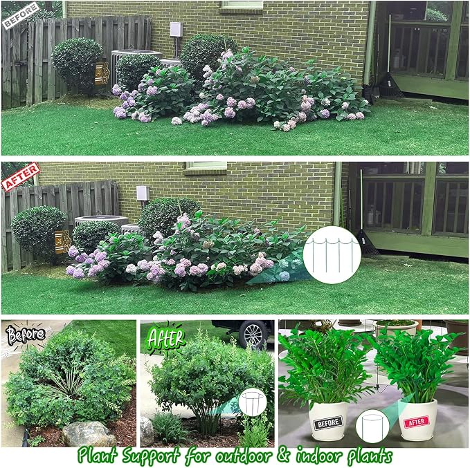 8 Pack Half Round Snake Plant Support Stakes Sets - Image 4