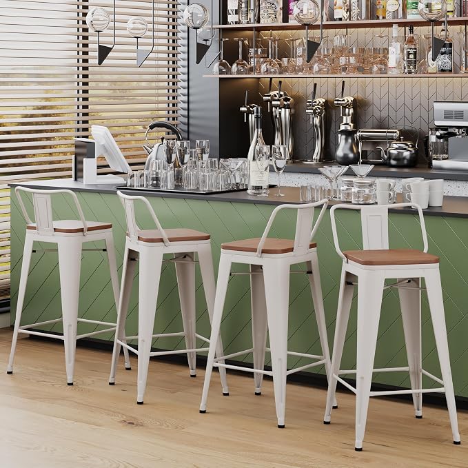 Yongchuang 30 inch Bar Stools Set of 2 Kitchen Bar Height Chairs - Image 8