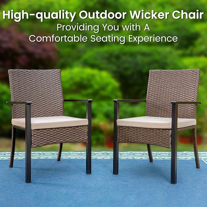PHI VILLA 9 Piece Outdoor Dining Table Set - Image 4