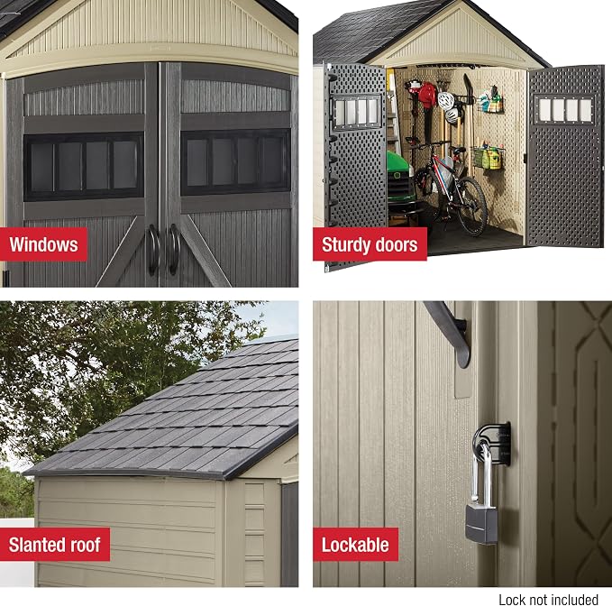 Rubbermaid Resin Outdoor Storage Shed - Image 4