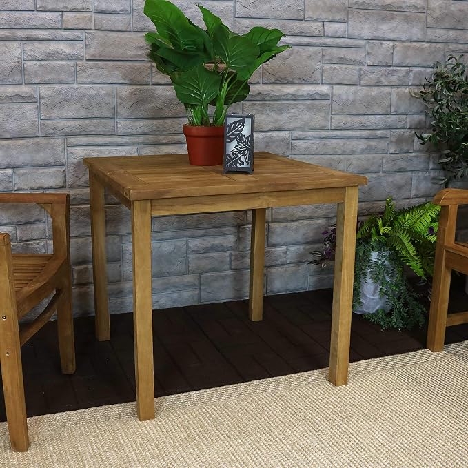 Sunnydaze Solid Teak Wood Outdoor Dining Table - Image 6