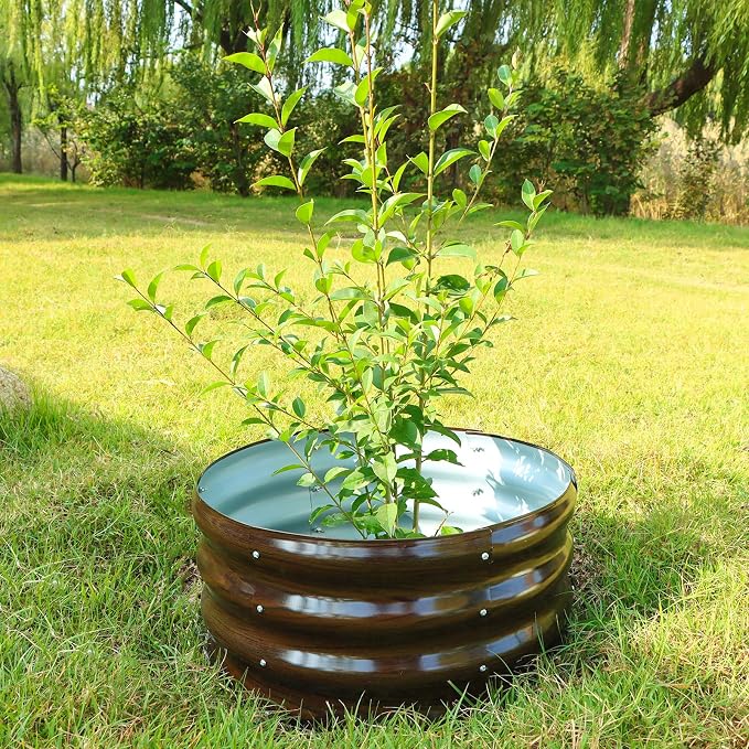 SnugNiture 2x2x1ft Round Galvanized Raised Garden Bed Kit Outdoor, Metal - Image 5