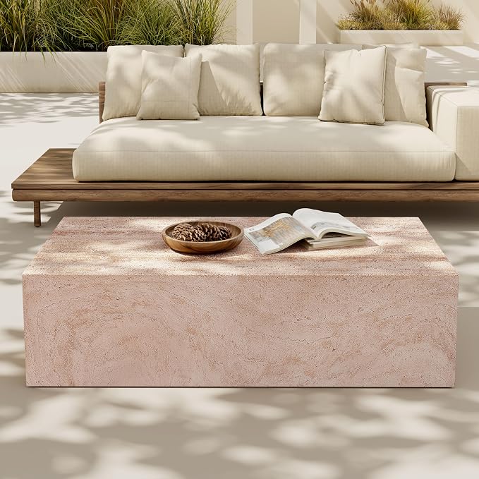 Christopher Knight Home Jorine 43.5" Outdoor Rectangular Coffee Table, - Image 4