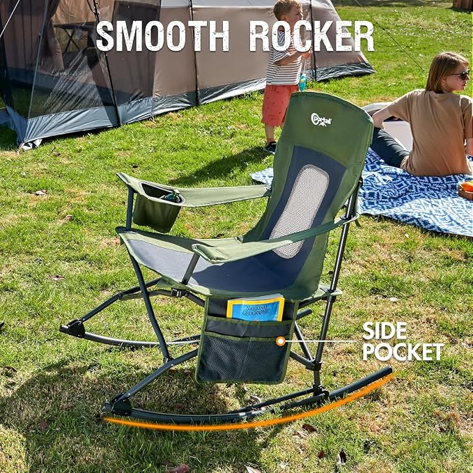 Portal Outdoor Rocking Chair Camping Folding Portable Rocker - Image 6