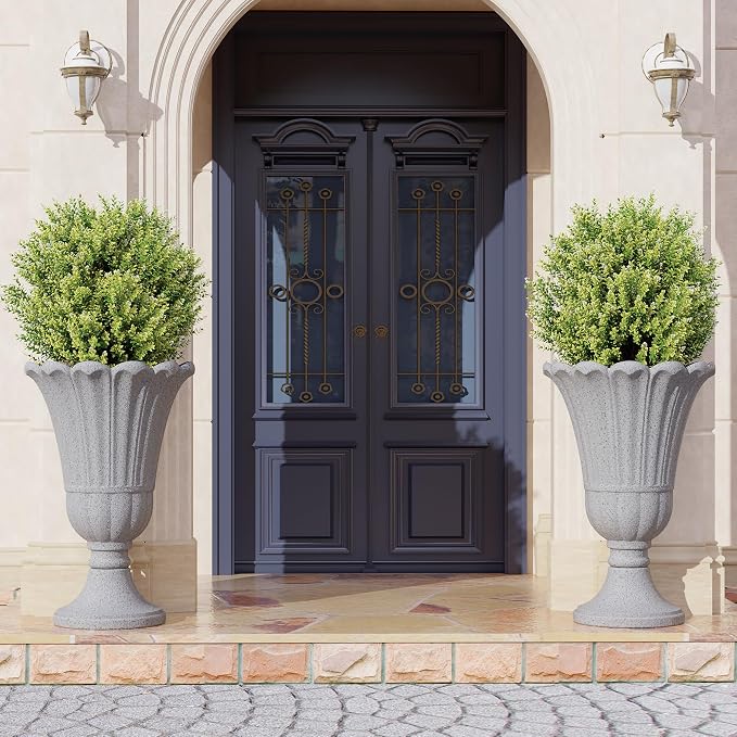 23" Tall Planters for Outdoor Plants Set of 2, Planter - Image 6