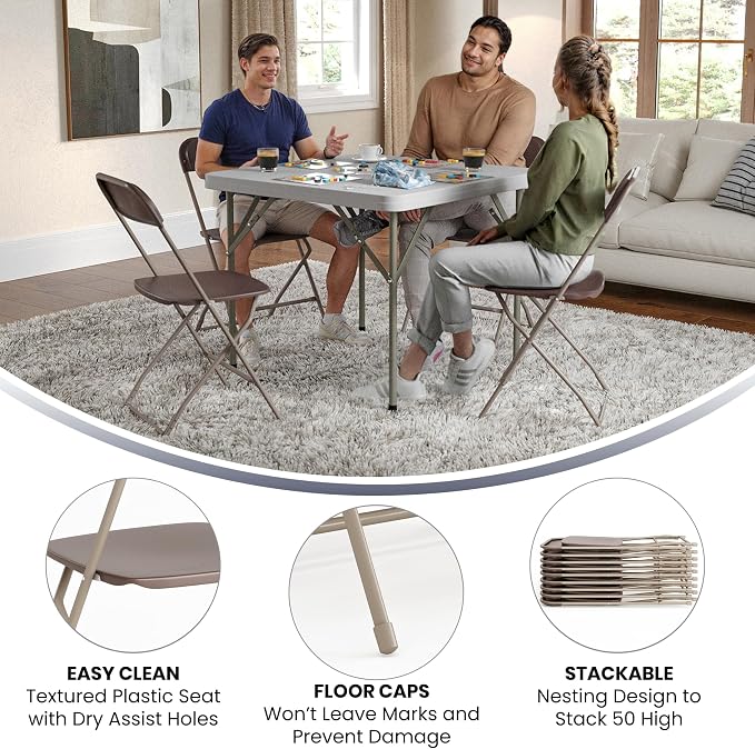 Flash Furniture Hercules Series Plastic Folding Chair - Image 5
