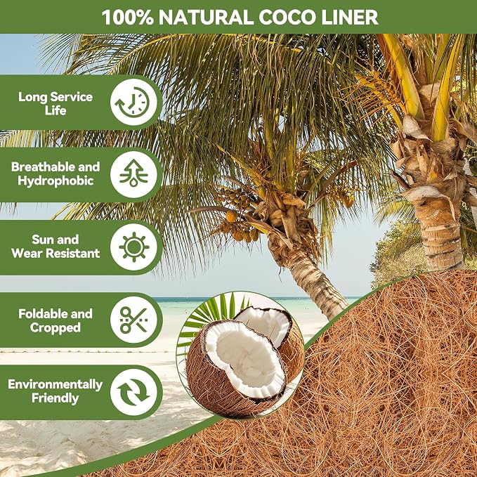 3Pcs Trough Coco Liner 36" Coco Coir Liners - Image 3