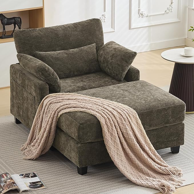 57.5" Oversized Chaise Lounge by WUTUTUEE
