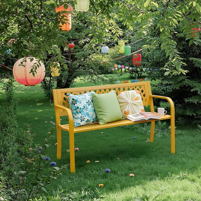 Outvita Outdoor Bench, Patio Bench - Image 5