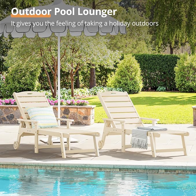 LUE BONA Chaise Lounge Chairs Set - Image 4