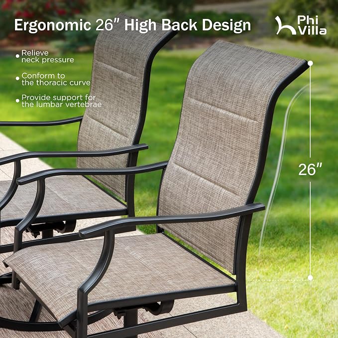 PHI VILLA 9 PCS Patio Dining Set - Image 5