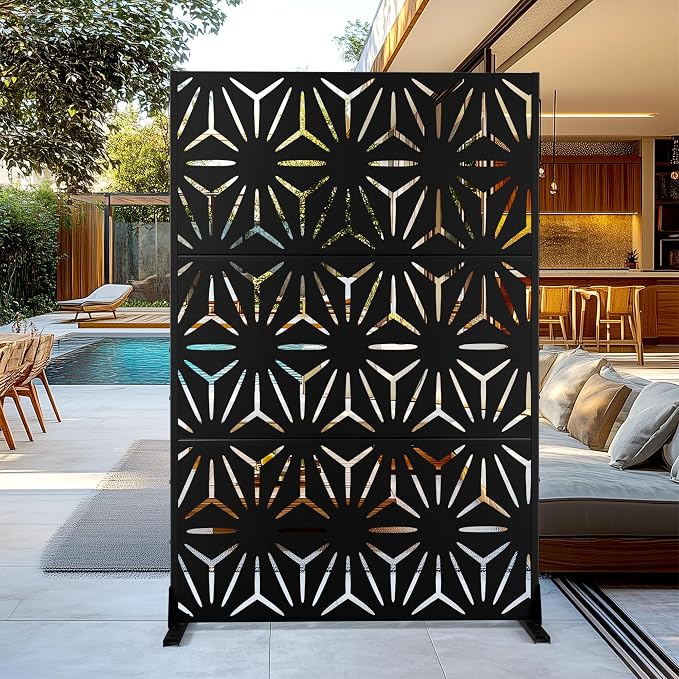 Outdoor Privacy Screen, Freestanding Privacy Fence Panels by FENCY