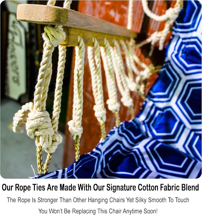 Hammock Chair Hanging Rope Swing, *12 Patterns, Quality Comfortable and - Image 3